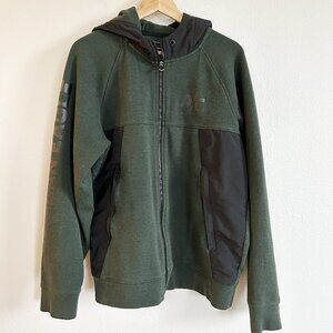 American Eagle Hooded Sweatshirt Jacket Full Zip Logo Sz L